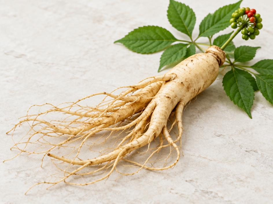 Fresh Panax ginseng root